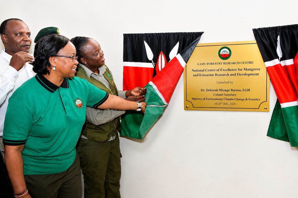 CS. Dr. Deborah Barasa unveils rebranded KEFRI Centre of Excellence for Mangrove at Mokowe in Lamu County
